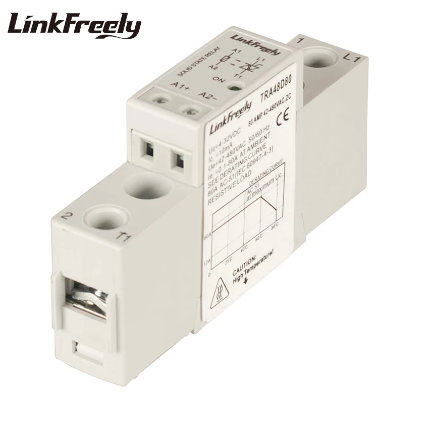 TRA48D80 80A Mini Semiconductor Solid State Relay 5V 12V 24VDC Input Output 42-480VAC Voltage SSR Relay Module & Board DC AC
TRA48D80 80A Mini Semiconductor Solid State Relay 5V 12V 24VDC Input Output 42-480VAC Voltage SSR Relay Module & Board DC AC