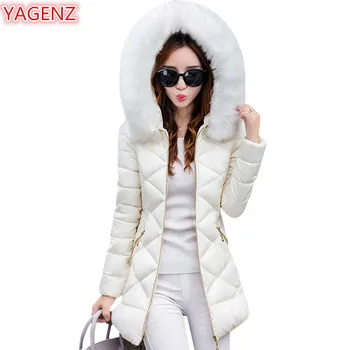 YAGENZ Winter Jackets Women Clothes Slim Parkas Mujer 2018 Fashion Fur collar Hooded Down Cotton Jackets Zipper Womens Tops 610
YAGENZ Winter Jackets Women Clothes Slim Parkas Mujer 2018 Fashion Fur collar Hooded Down Cotton Jackets Zipper Womens Tops 610