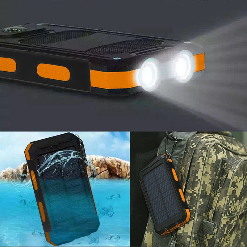 Waterproof 20000mAh Solar Panel LED Dual USB Ports + No Battery DIY Power Bank Case Battery Charger Kits Box
Waterproof 20000mAh Solar Panel LED Dual USB Ports + No Battery DIY Power Bank Case Battery Charger Kits Box