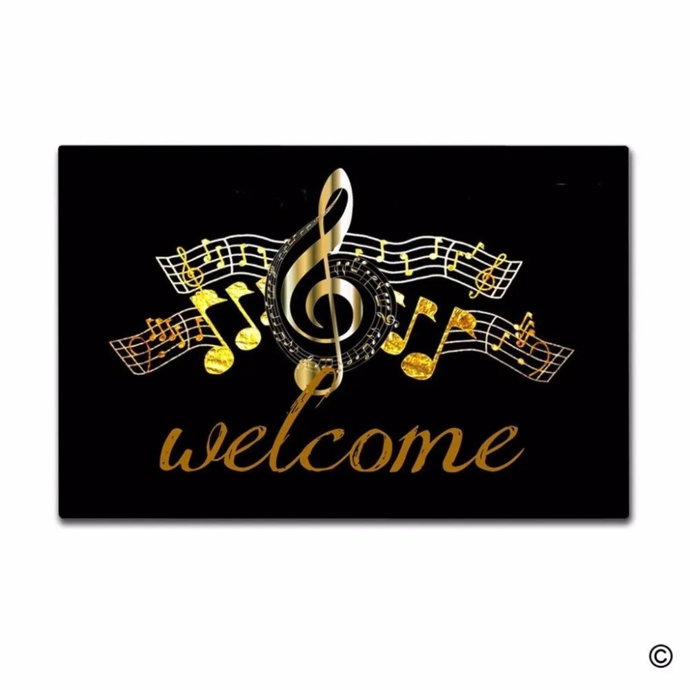 Funny Printed Doormat Entrance Floor Mat Music Note Non-slip Doormat 23.6 by 15.7 Inch Machine Washable Non-woven Fabric
Funny Printed Doormat Entrance Floor Mat Music Note Non-slip Doormat 23.6 by 15.7 Inch Machine Washable Non-woven Fabric