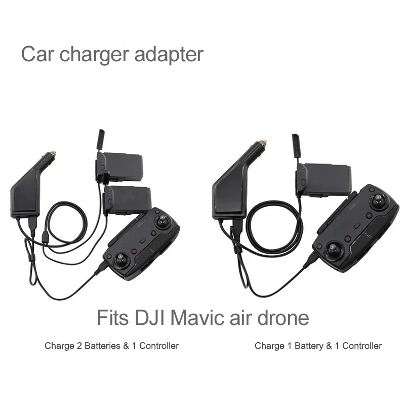 Быстрое Автомобильное зарядное устройство 3 в 1 для DJI Mavic Air автомобильный адаптер