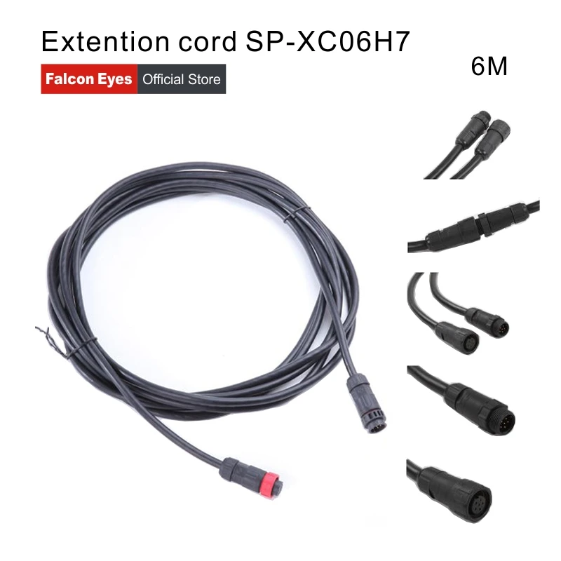 Falcon Eyes Black good quality Extension Cable Wire for DS-712,DS-714,DS-722, RX-718,RX-736 RGB LED Light cord
Falcon Eyes Black good quality Extension Cable Wire for DS-712,DS-714,DS-722, RX-718,RX-736 RGB LED Light cord