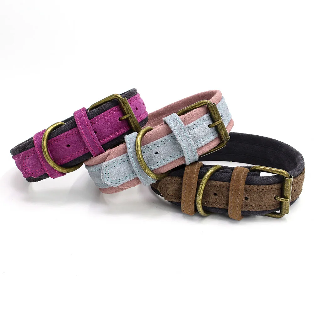 Cowhide Pet Dog Collar Double Layer Contrast Color Matte For Medium Large Dogs Pitbull Bulldog Beagle Correa Perro
Cowhide Pet Dog Collar Double Layer Contrast Color Matte For Medium Large Dogs Pitbull Bulldog Beagle Correa Perro