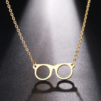 DOTIFI Stainless Steel Necklace For Women Man Fashion Glasses Style Gold And Silver Color Pendant Necklaces Engagement Jewelry
DOTIFI Stainless Steel Necklace For Women Man Fashion Glasses Style Gold And Silver Color Pendant Necklaces Engagement Jewelry