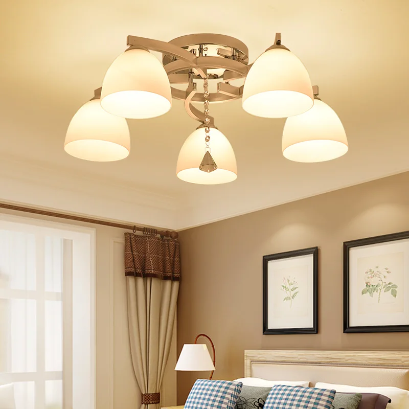 Modern minimalist bedroom ceiling lamp led warm room lamp creative personality restaurant crystal living room lamp
Modern minimalist bedroom ceiling lamp led warm room lamp creative personality restaurant crystal living room lamp