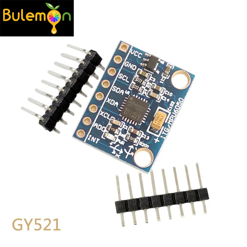 GY-521 MPU-6050 MPU6050 3 Axis Analog Gyroscope Sensors + 3 Axis Accelerometer Module For Arduino With Pins 3-5V DC GY001
GY-521 MPU-6050 MPU6050 3 Axis Analog Gyroscope Sensors + 3 Axis Accelerometer Module For Arduino With Pins 3-5V DC GY001