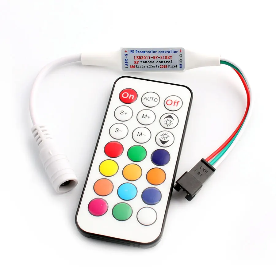 WS2812B WS2811 LED RGB Controller Remote Strip 21 Keys RF ws2812 RGB Light WS2811 WS2812B Led RGB Controller Remoter
WS2812B WS2811 LED RGB Controller Remote Strip 21 Keys RF ws2812 RGB Light WS2811 WS2812B Led RGB Controller Remoter