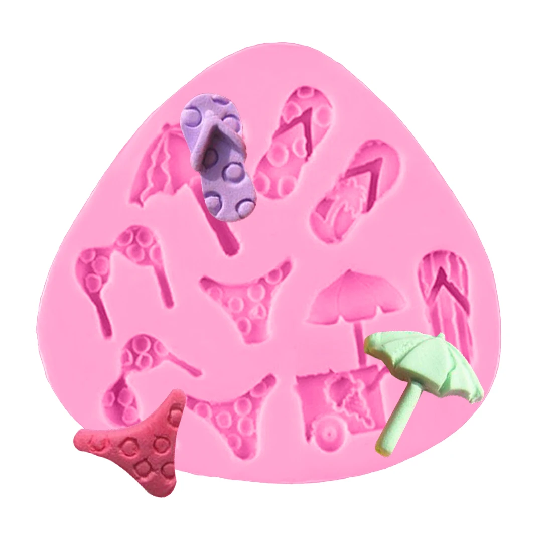 Useful Silicone Soap Mold Beach Bikini Slippers Shape Fondant Cake Stencils Chocolate Candy Mould Kitchen Cake Decorating Tools
Useful Silicone Soap Mold Beach Bikini Slippers Shape Fondant Cake Stencils Chocolate Candy Mould Kitchen Cake Decorating Tools