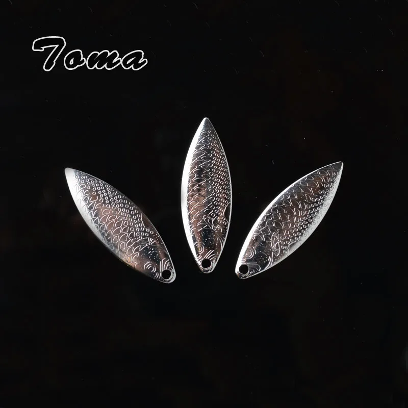 TOMA 50PCS/Lot Blade Willow Noise sequins spinner fishing lures accessories 50mm silver gold Metal Lure noise spinner bait
TOMA 50PCS/Lot Blade Willow Noise sequins spinner fishing lures accessories 50mm silver gold Metal Lure noise spinner bait