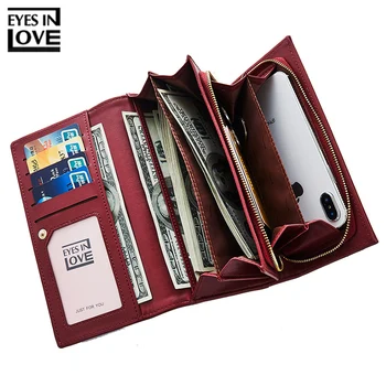 EYES IN LOVE Large Capacity Long Clutch Female Leather Wallet Women Purse 19 Slots Card Holder Phone Pocket Women Wallets Purses
EYES IN LOVE Large Capacity Long Clutch Female Leather Wallet Women Purse 19 Slots Card Holder Phone Pocket Women Wallets Purses