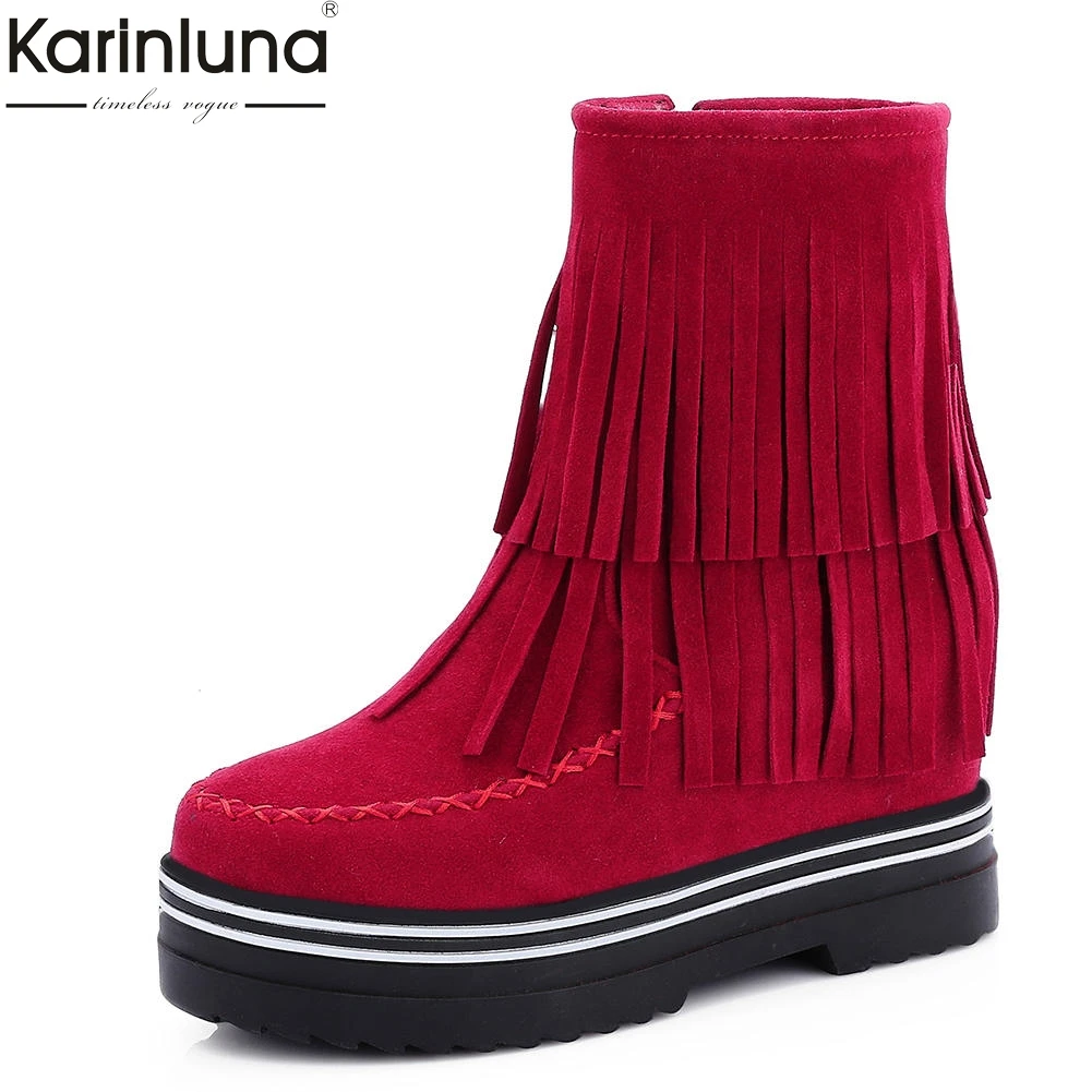 karinluna new Arrivals Dropship Large Size 34-43 Increasing Heels Ankle Boots Woman Shoes Zip Up Elegant Shoes Woman Boots women
karinluna new Arrivals Dropship Large Size 34-43 Increasing Heels Ankle Boots Woman Shoes Zip Up Elegant Shoes Woman Boots women