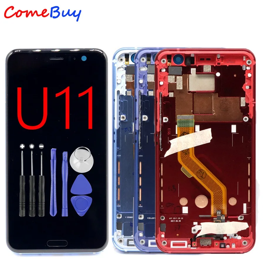 For 5.5" HTC U11 LCD Display Touch Screen Digitizer Assembly For HTC U11 LCD With Frame U-3w U-3u Replacement Parts+Free Tools
For 5.5" HTC U11 LCD Display Touch Screen Digitizer Assembly For HTC U11 LCD With Frame U-3w U-3u Replacement Parts+Free Tools