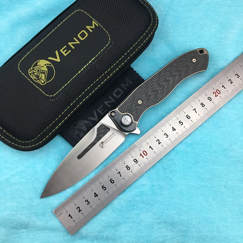 NEW VENOM BONE DOCTOR M390 Powder Steel Titanium CF Flipper Folding Knife Outdoor Camping Hunting Kitchen Fruit Knife EDC Tool
NEW VENOM BONE DOCTOR M390 Powder Steel Titanium CF Flipper Folding Knife Outdoor Camping Hunting Kitchen Fruit Knife EDC Tool