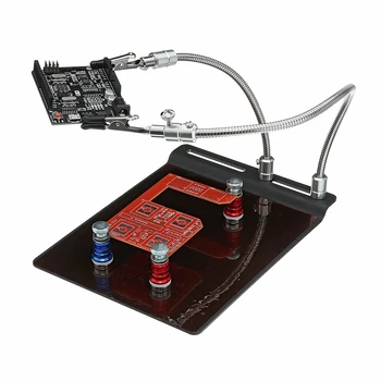 YP-004 Universal PCB Fixture Base Arms Soldering Station 2 Flexible Arms PCB Fixture Helping Hands Electronic DIY Tools
YP-004 Universal PCB Fixture Base Arms Soldering Station 2 Flexible Arms PCB Fixture Helping Hands Electronic DIY Tools