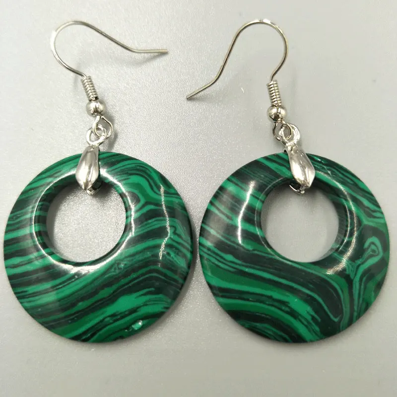 Free Shipping Women Fashion Jewelry 28mm Malachite Round Beads Dangle Earrings C5299
Free Shipping Women Fashion Jewelry 28mm Malachite Round Beads Dangle Earrings C5299