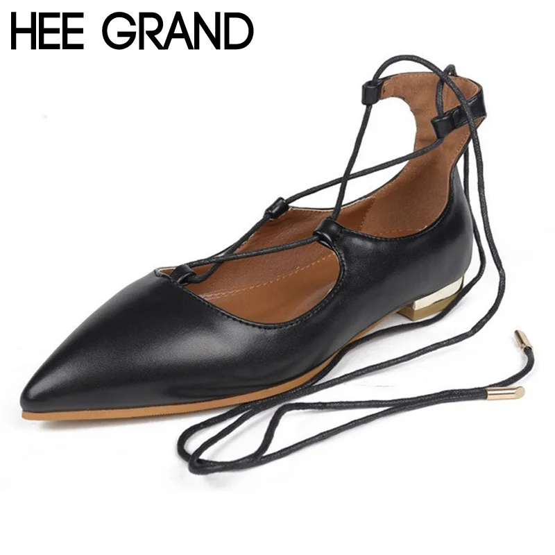 HEE GRAND Woman Flats 2017 PU Leather Sexy Cross-tied Solid Ballet Flats Spring Flat with Shallow Casual Women's Shoes XWD5557
HEE GRAND Woman Flats 2017 PU Leather Sexy Cross-tied Solid Ballet Flats Spring Flat with Shallow Casual Women's Shoes XWD5557