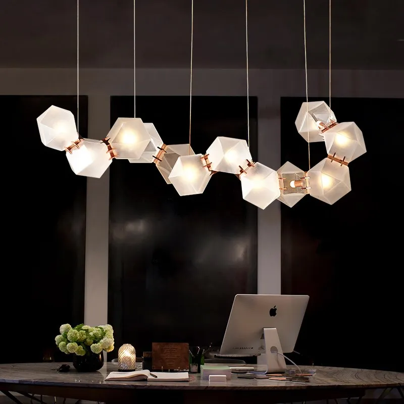Postmodern Creative Polygonal Glass Chandelier Covers Fixtures Ball for home Decorative Large Lustre Moderno Modo Lighting
Postmodern Creative Polygonal Glass Chandelier Covers Fixtures Ball for home Decorative Large Lustre Moderno Modo Lighting