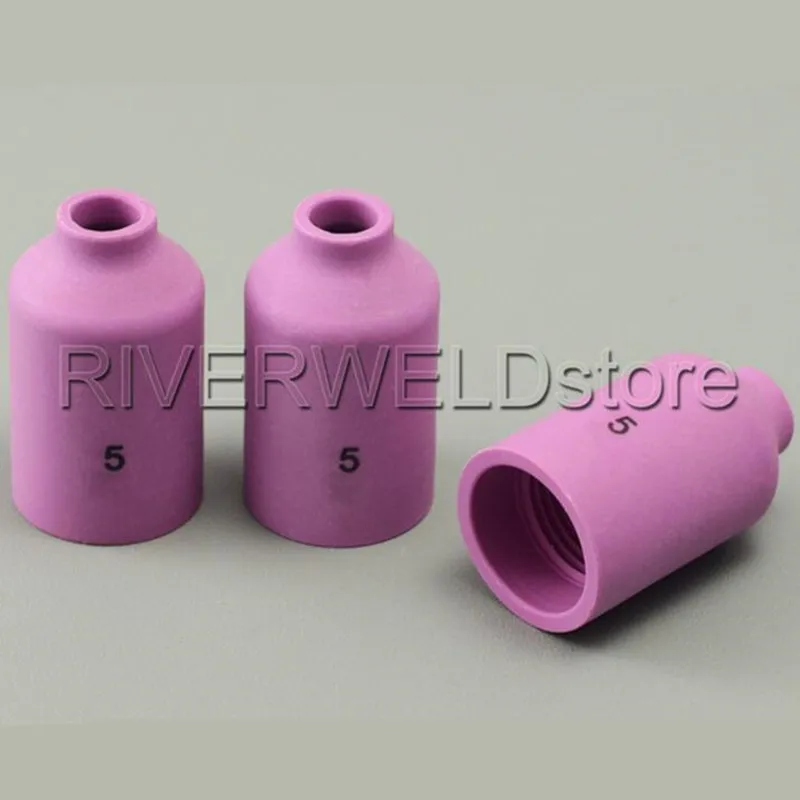 TIG Alumina Nozzle Gas Lens 54N17 #5 Fit TIG Welding Torch Accessories SR PTA DB WP 17 18 26 Series,3PK
TIG Alumina Nozzle Gas Lens 54N17 #5 Fit TIG Welding Torch Accessories SR PTA DB WP 17 18 26 Series,3PK