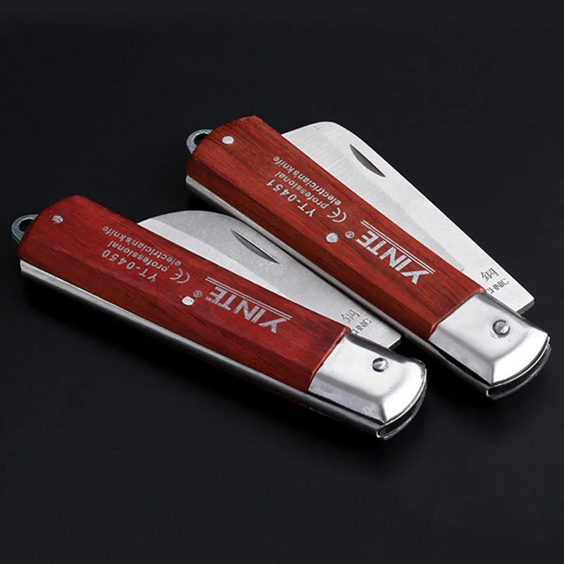 Бесплатная доставка OUDISI Электрический Нож для зачистки проводов складной нож с