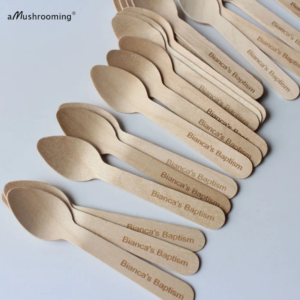 x100 Personalized Baptism Supplies Small Wooden Disposable Spoons Rustic Wedding Favors First Communication Dessert Spoons
x100 Personalized Baptism Supplies Small Wooden Disposable Spoons Rustic Wedding Favors First Communication Dessert Spoons