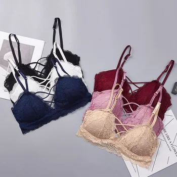 Floral Lace Bra Strappy Wireless F1 Thin Seamless Sexy Underwear Ultra Bras Femme Bra Plunge Strap
Floral Lace Bra Strappy Wireless F1 Thin Seamless Sexy Underwear Ultra Bras Femme Bra Plunge Strap