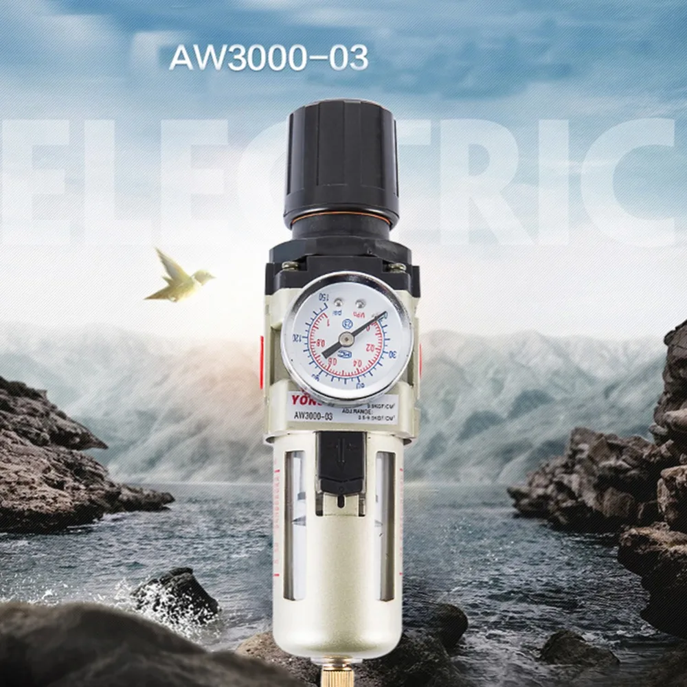 1 PCS PT3/8" Aluminum Alloy Air Compressor valve Oil Lubricator Water Separator Trap Filter Regulator Gauge
1 PCS PT3/8" Aluminum Alloy Air Compressor valve Oil Lubricator Water Separator Trap Filter Regulator Gauge
