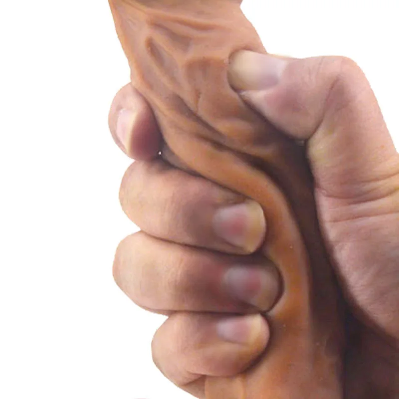Hot Double layer silicone huge dildo health material imitation of human penis design high elasticity hot sell sex toy shop