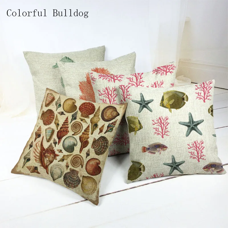 Throw Pillow Comfortable Marine Organism Home Hotel Decor Cojines Almofada Square 45*45cm Car Seat Linen Cotton Pillow Case
Throw Pillow Comfortable Marine Organism Home Hotel Decor Cojines Almofada Square 45*45cm Car Seat Linen Cotton Pillow Case