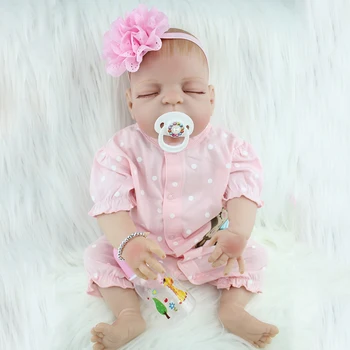 55cm Full Body Silicone Reborn Sleeping Baby Doll Toy Newborn Princess Toddler Babies Alive Victoria Doll Cute Girl Bonecas
55cm Full Body Silicone Reborn Sleeping Baby Doll Toy Newborn Princess Toddler Babies Alive Victoria Doll Cute Girl Bonecas
