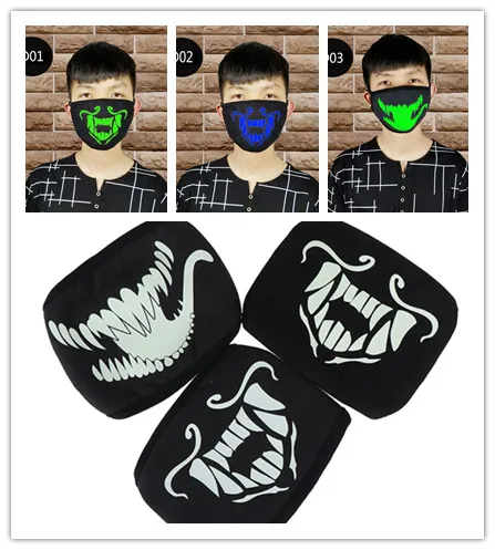 1PC Black Luminous Face Mouth Mask Noctilucent Anime Tooth Anti-dust Pollution Masks Cotton Fabric 3 Styles
1PC Black Luminous Face Mouth Mask Noctilucent Anime Tooth Anti-dust Pollution Masks Cotton Fabric 3 Styles