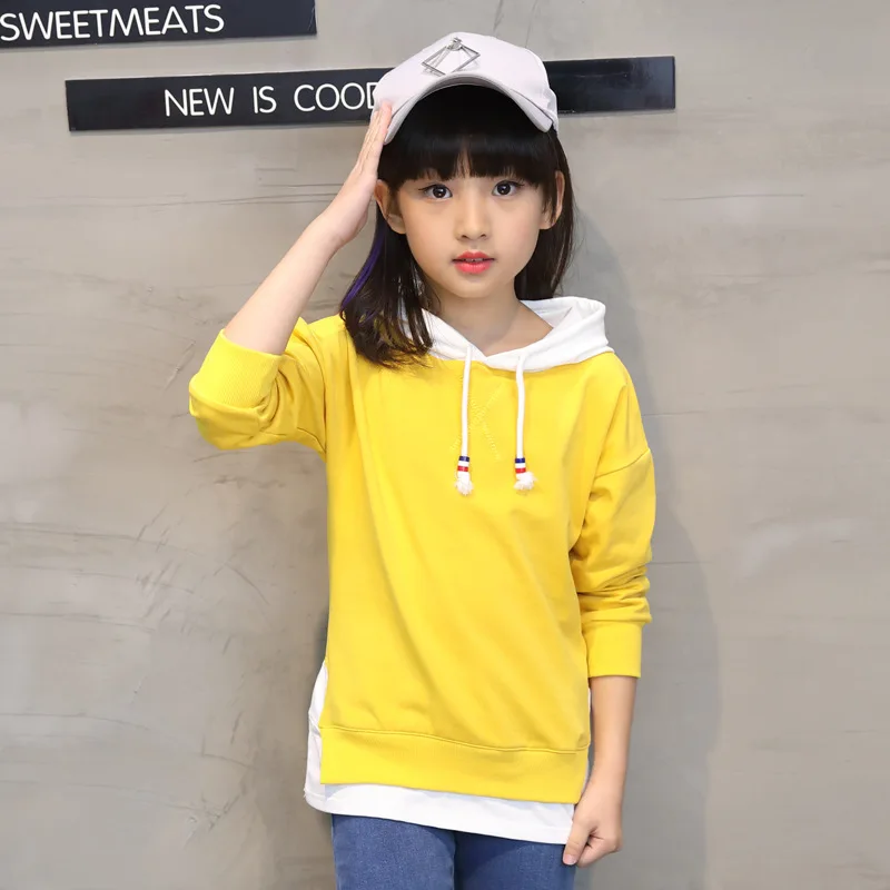 Children's clothing 2019 autumn new hooded girl primer yellow long-sleeved cotton sweater 3-12 years old baby girl clothes
Children's clothing 2019 autumn new hooded girl primer yellow long-sleeved cotton sweater 3-12 years old baby girl clothes