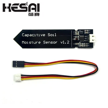 Capacitive Soil Moisture Sensor Module Not Easy to Corrode Wide Voltage Wire 3.3~5.5V Corrosion Resistant W/ Gravity for Arduino
Capacitive Soil Moisture Sensor Module Not Easy to Corrode Wide Voltage Wire 3.3~5.5V Corrosion Resistant W/ Gravity for Arduino