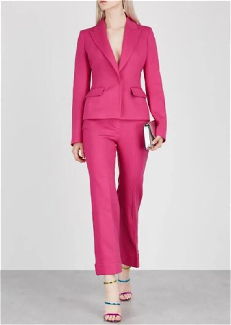 Fuchsia Women Pant Suit Formal Ladies Business Suits Office Work Wear Female Suit For Weddings Female Suit Custom Made
Fuchsia Women Pant Suit Formal Ladies Business Suits Office Work Wear Female Suit For Weddings Female Suit Custom Made