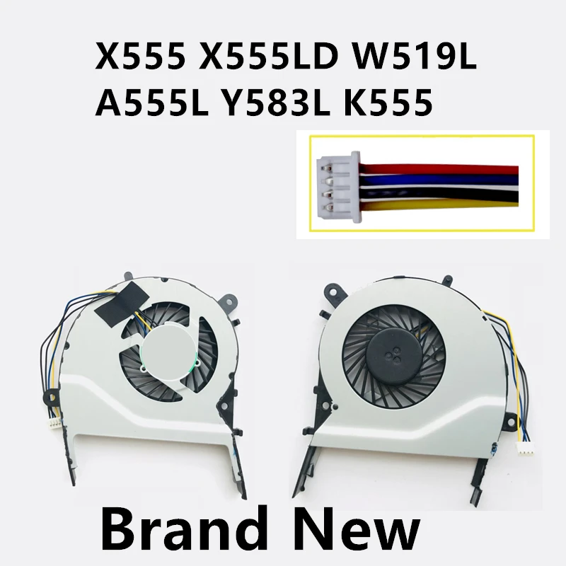 New Laptop CPU Cooling Fan For ASUS X555 X555LD W519L A555L Y583L K555 Notebook Cooler Radiator
New Laptop CPU Cooling Fan For ASUS X555 X555LD W519L A555L Y583L K555 Notebook Cooler Radiator