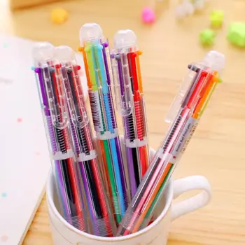 ALLOYSEED Novelty Multifunction 6 in 1 Colorful Ballpoint Pen Multicolor Stationery School Pen for School/Office Supplies
ALLOYSEED Novelty Multifunction 6 in 1 Colorful Ballpoint Pen Multicolor Stationery School Pen for School/Office Supplies
