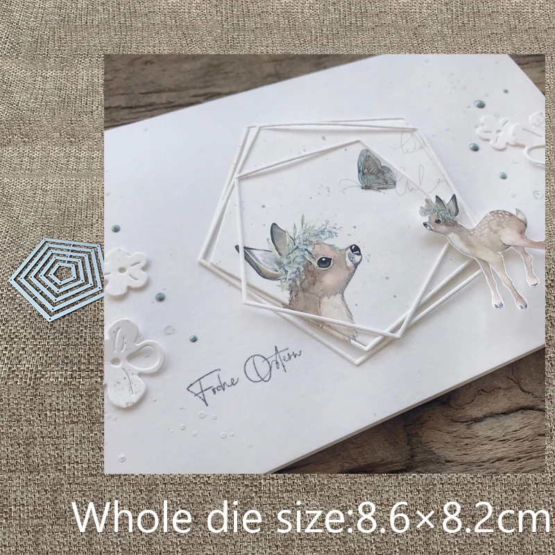 New Design Craft Metal Cutting Die cut dies 5pcs Pentagon frame scrapbook Album Paper Card Craft Embossing die cuts 
New Design Craft Metal Cutting Die cut dies 5pcs Pentagon frame scrapbook Album Paper Card Craft Embossing die cuts