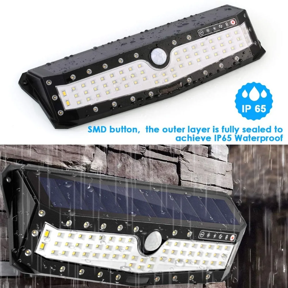 IP65 Waterproof 34/79/90 LED Solar Light 2835 SMD White Solar Power Outdoor Garden Lighting PIR Motion Sensor Pathway Wall Lamp
IP65 Waterproof 34/79/90 LED Solar Light 2835 SMD White Solar Power Outdoor Garden Lighting PIR Motion Sensor Pathway Wall Lamp