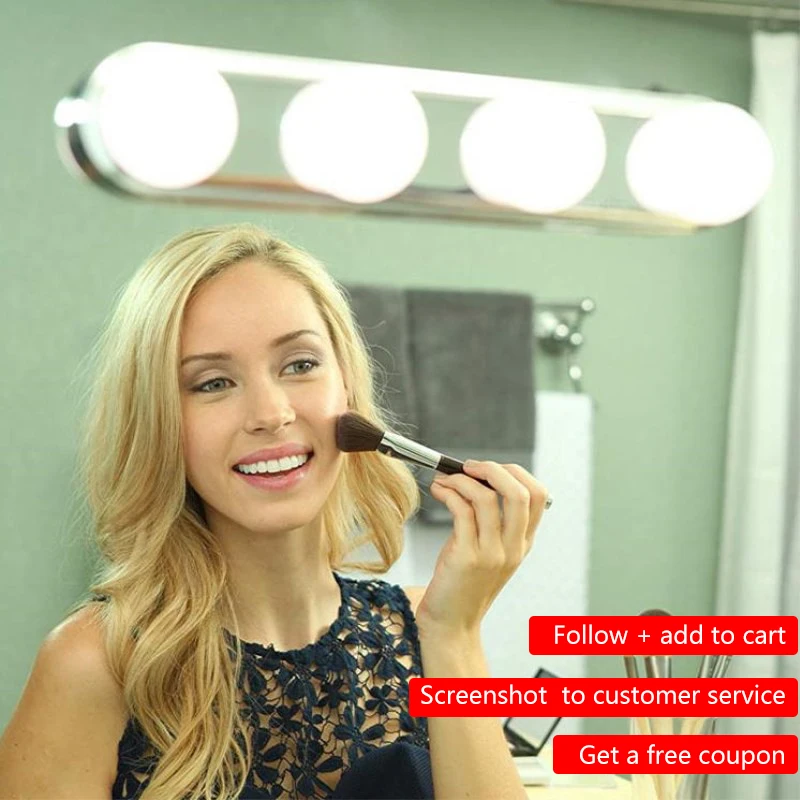 Led lamp mirror 4 LED Bulbs Make Up Light Super Bright Portable Cosmetic Mirror Light Kit Battery Powered Makeup Light wall lamp
Led lamp mirror 4 LED Bulbs Make Up Light Super Bright Portable Cosmetic Mirror Light Kit Battery Powered Makeup Light wall lamp
