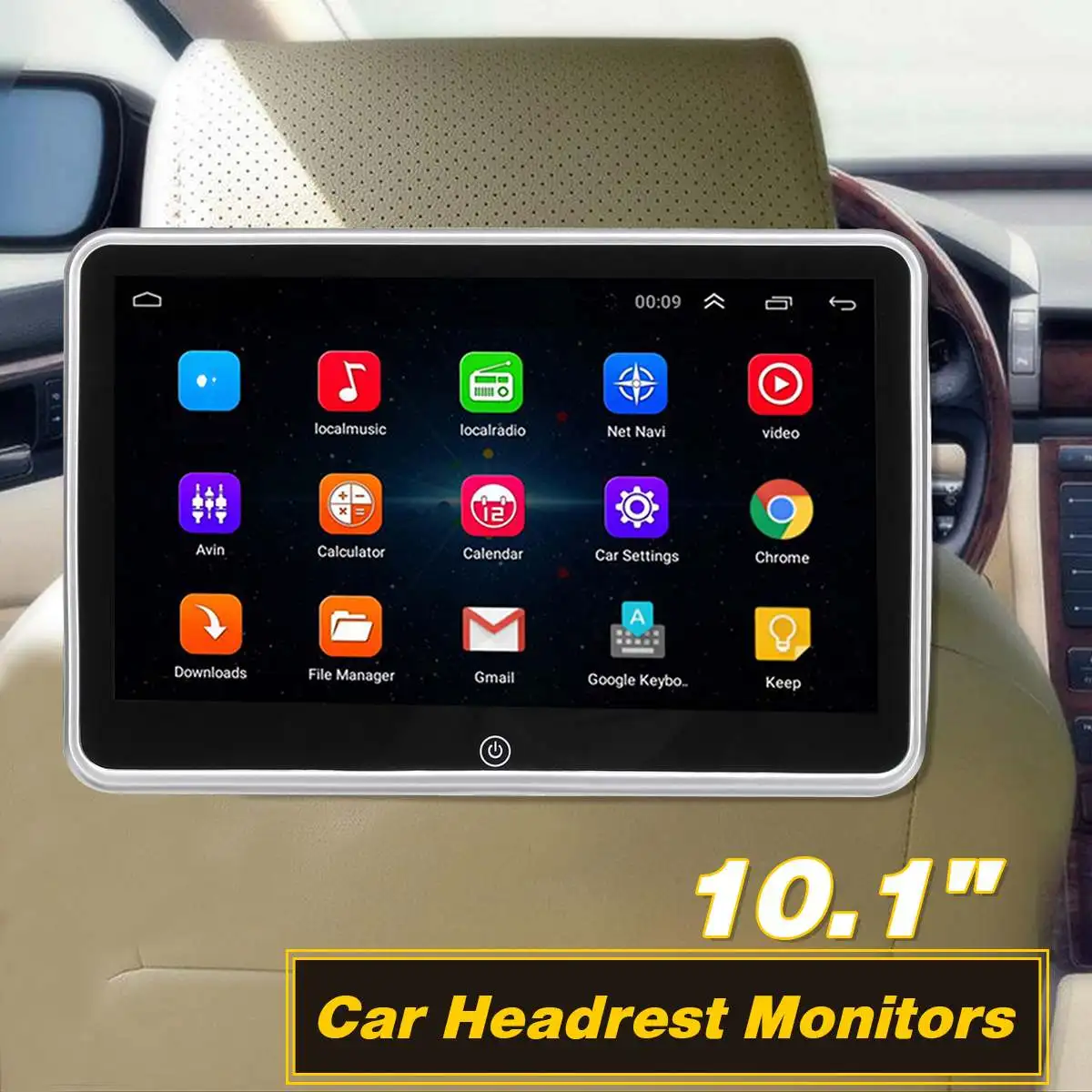 10.1inch Headrest DVD Monitors 1024x600 HD input Radio AV Monitor car audio DVD Player IPS Multi-Touch Screen Support FM Speaker
10.1inch Headrest DVD Monitors 1024x600 HD input Radio AV Monitor car audio DVD Player IPS Multi-Touch Screen Support FM Speaker