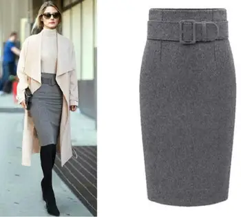 2018 Women Woolen Skirts autumn Korean Women's Split Sexy Slim Midi Pencil Skirt OL formal Skirts For ladies plus size 3XL a917
2018 Women Woolen Skirts autumn Korean Women's Split Sexy Slim Midi Pencil Skirt OL formal Skirts For ladies plus size 3XL a917