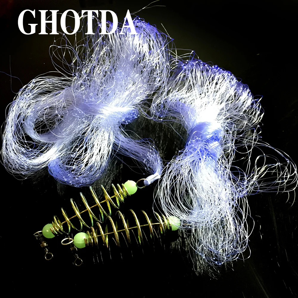 GHOTDA 2PCS Night Luminous Beads Copper Spring Shoal Fishing Net Trap Network Fishing Tackle
GHOTDA 2PCS Night Luminous Beads Copper Spring Shoal Fishing Net Trap Network Fishing Tackle