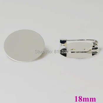 18mm Silver Plated Brass Blank Flat Circle Pad Bezel Tray Cabochon Brooch Bases Clip Back Pins Brooches Settings Findings 
18mm Silver Plated Brass Blank Flat Circle Pad Bezel Tray Cabochon Brooch Bases Clip Back Pins Brooches Settings Findings