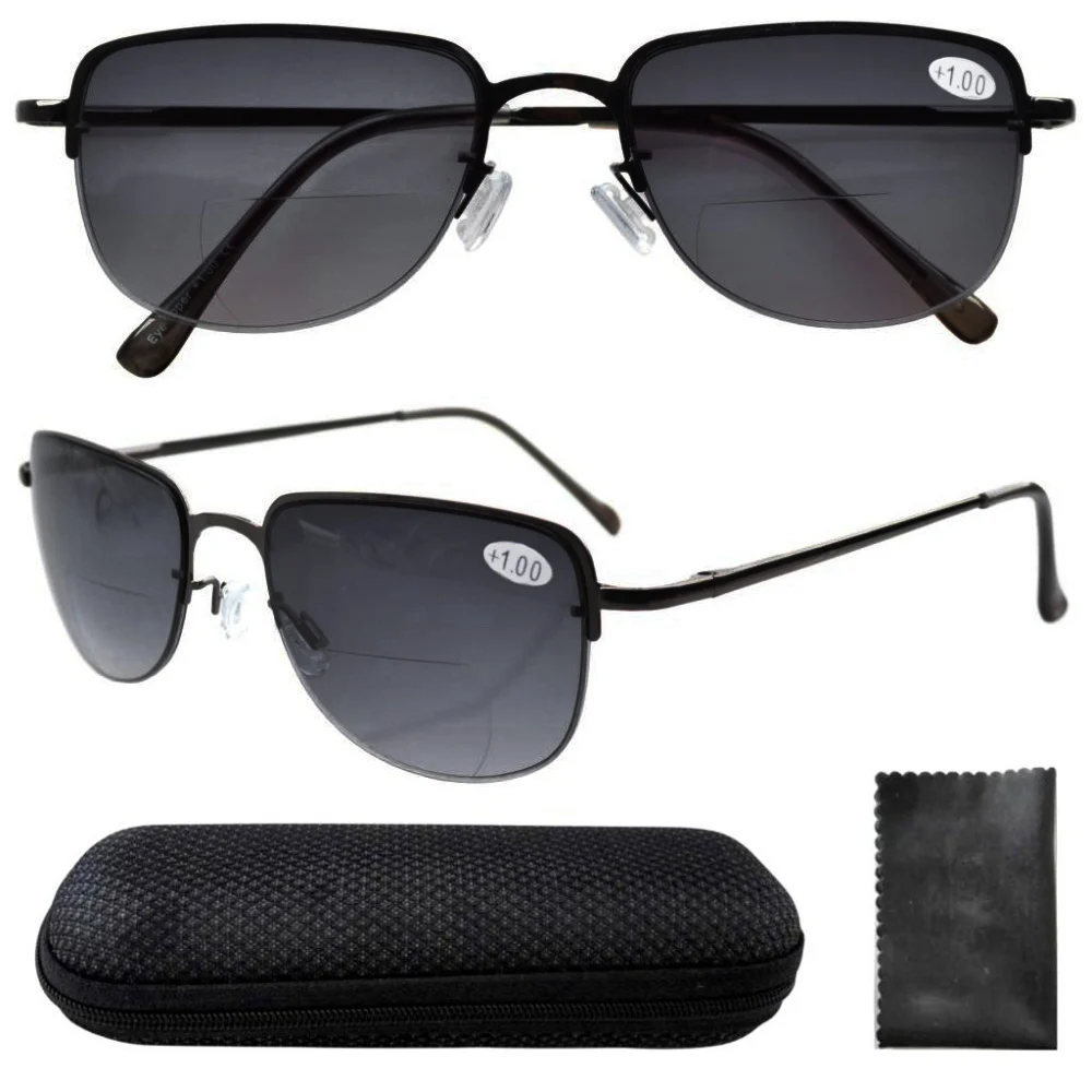 R1506 Bifocal Eyekepper Spring Hinges Polycarbonate Lens Half-rim Bifocal Glasses Men W/case+1.0/1.5/2.0/2.5/3.0/3.5
R1506 Bifocal Eyekepper Spring Hinges Polycarbonate Lens Half-rim Bifocal Glasses Men W/case+1.0/1.5/2.0/2.5/3.0/3.5