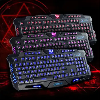 M300 English Gaming Keyboard Colorful Breathing Backlit Crack 3-Color USB Wired Waterproof Game Keyboard For Laptop PC Computer
M300 English Gaming Keyboard Colorful Breathing Backlit Crack 3-Color USB Wired Waterproof Game Keyboard For Laptop PC Computer