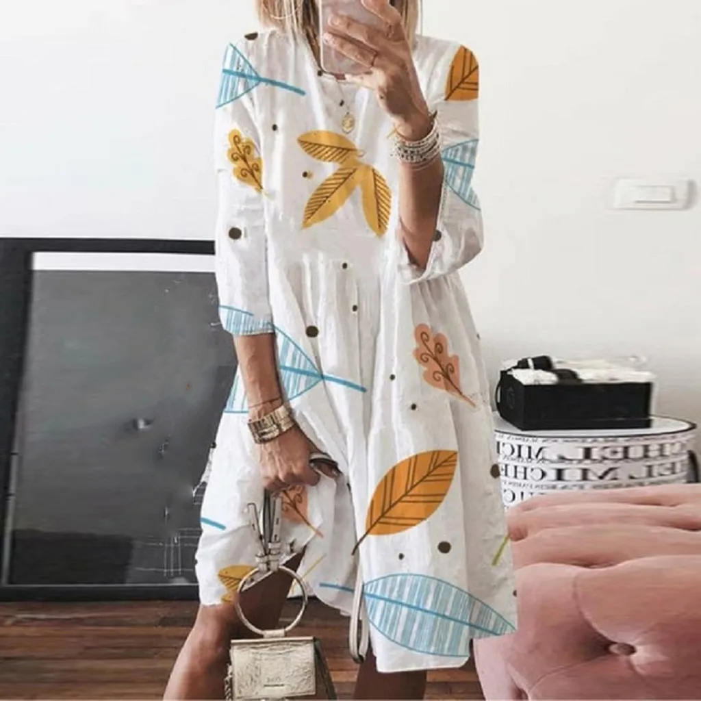 Women Plus Size Summer Dress Holiday Style Print O Neck Casual Party Loose Dresses Summer Dress 2019 vestidos de verano S-5XL
Women Plus Size Summer Dress Holiday Style Print O Neck Casual Party Loose Dresses Summer Dress 2019 vestidos de verano S-5XL