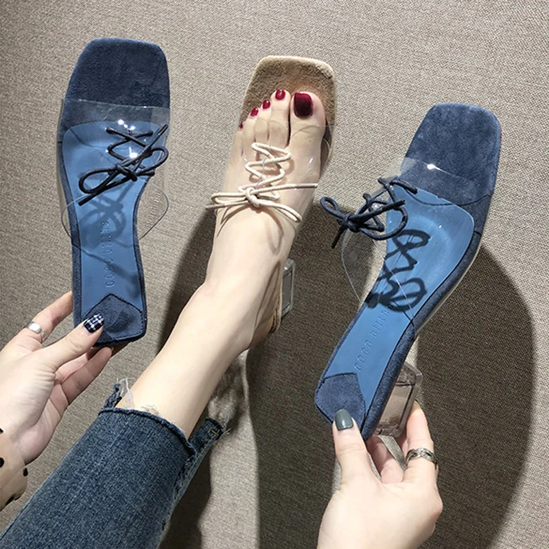 PVC Sandals Woman Slip On Transparent PU Leather Sandals Butterfly-knot Low-Heeled Shoe Female Leisure Slides XWT1770
PVC Sandals Woman Slip On Transparent PU Leather Sandals Butterfly-knot Low-Heeled Shoe Female Leisure Slides XWT1770