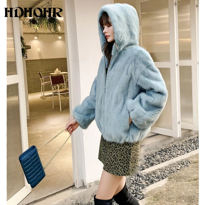 HDHOHR 2019 New Real Mink Fur Coat Women Short Fashion High Grade Mink Coat Multiple Colour Real Mink fur Jackets With Hat
HDHOHR 2019 New Real Mink Fur Coat Women Short Fashion High Grade Mink Coat Multiple Colour Real Mink fur Jackets With Hat