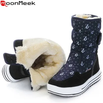 MoonMeek 2020 fashion mid calf boots for women round toe winter keep warm snow boots flat with platform plush ladies boots
MoonMeek 2020 fashion mid calf boots for women round toe winter keep warm snow boots flat with platform plush ladies boots