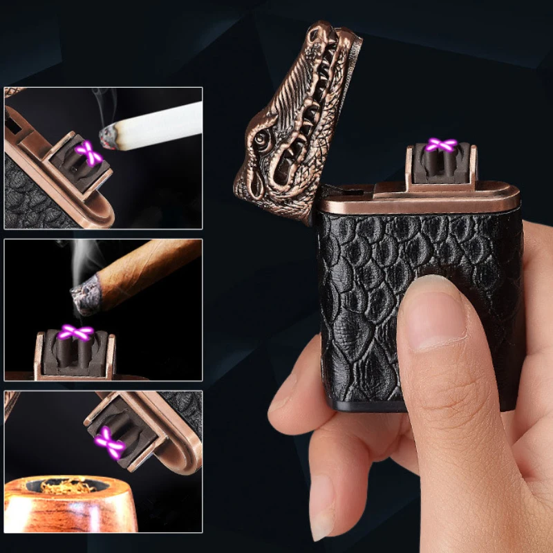 USB Rechargeable Lighter Electric Double arc lighter Gravity induction Swing Ignition Magnetic Switch Cigarette lighter Gift box
USB Rechargeable Lighter Electric Double arc lighter Gravity induction Swing Ignition Magnetic Switch Cigarette lighter Gift box