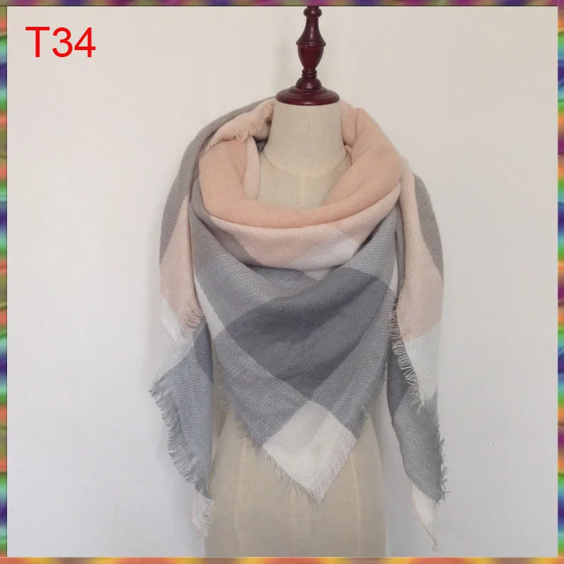 Brand Women Winter Plaid Triangle Knitted Scarf Female Warm Shawls Wool Scarves Lady Plaid Blanket Scarf Pashmina Wrap Hot Sell
Brand Women Winter Plaid Triangle Knitted Scarf Female Warm Shawls Wool Scarves Lady Plaid Blanket Scarf Pashmina Wrap Hot Sell